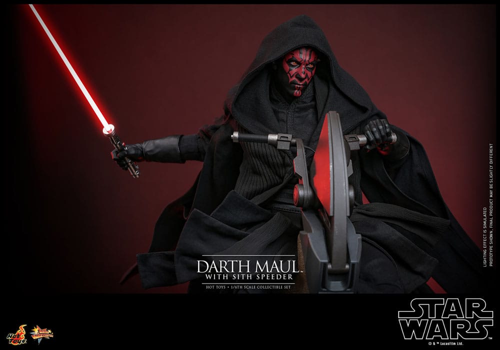 Star Wars Episode I Movie Masterpiece Action Figure 1/6 Darth Maul with Sith Speeder 29 cm 4895228617842