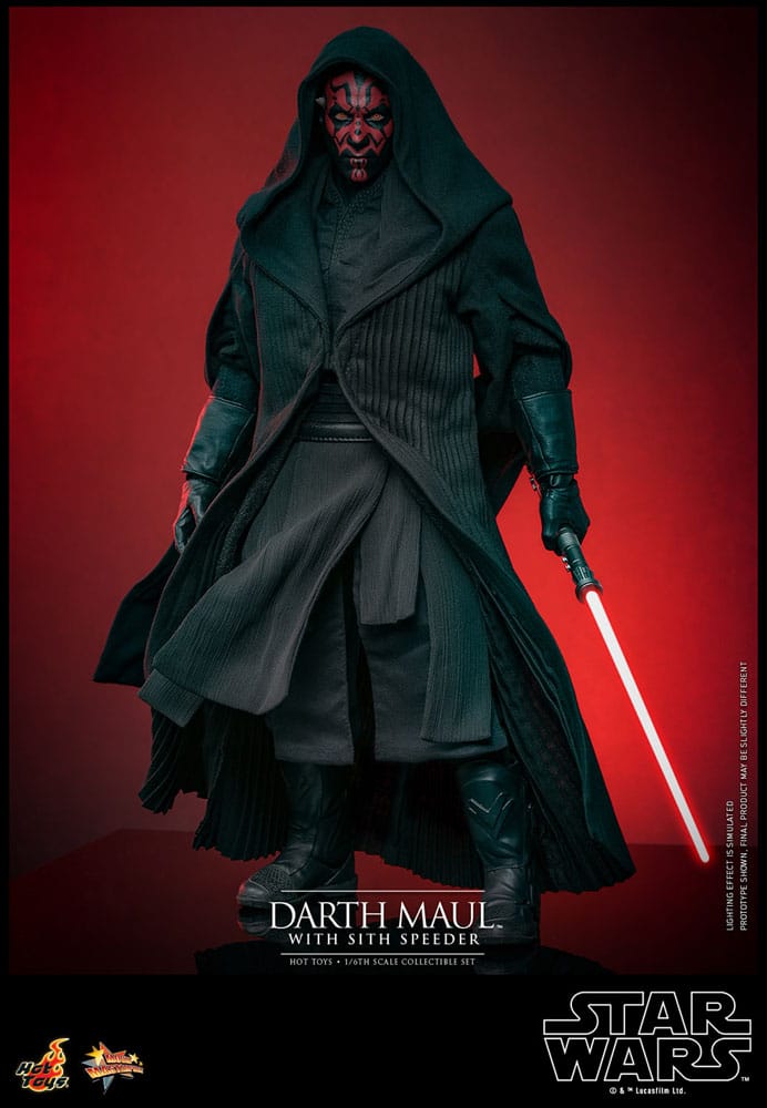 Star Wars Episode I Movie Masterpiece Action Figure 1/6 Darth Maul with Sith Speeder 29 cm 4895228617842