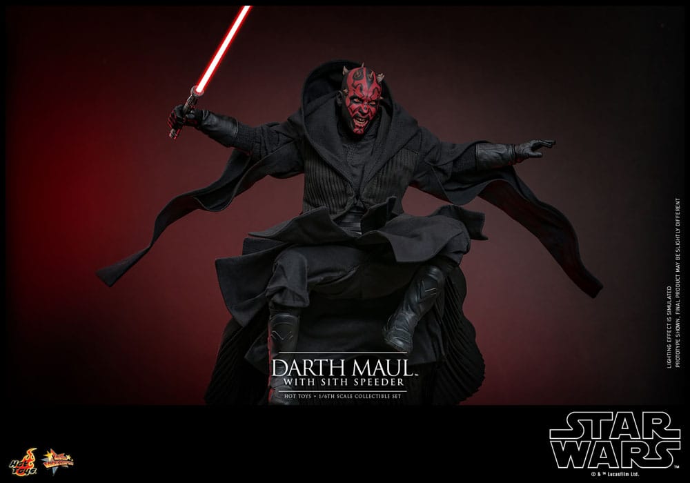 Star Wars Episode I Movie Masterpiece Action Figure 1/6 Darth Maul with Sith Speeder 29 cm 4895228617842