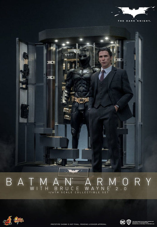 The Dark Knight Movie Masterpiece Action Figures & Diorama 1/6 Batman Armory with Bruce Wayne (2.0) 30 cm 4895228618085