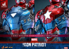 Marvel Comic Diecast Masterpiece Action Figure 1/6 Iron Patriot Hot Toys Exclusive 32 cm 913805