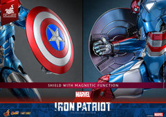 Marvel Comic Diecast Masterpiece Action Figure 1/6 Iron Patriot Hot Toys Exclusive 32 cm 913805