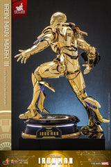 Iron Man Movie Masterpiece Diecast Action Figure 1/6 Iron Man Mark III (Gold Color Version) Hot Toys Exclusive 33 cm 4895228619273