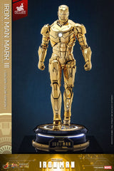 Iron Man Movie Masterpiece Diecast Action Figure 1/6 Iron Man Mark III (Gold Color Version) Hot Toys Exclusive 33 cm 913832