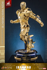 Iron Man Movie Masterpiece Diecast Action Figure 1/6 Iron Man Mark III (Gold Color Version) Hot Toys Exclusive 33 cm 4895228619273
