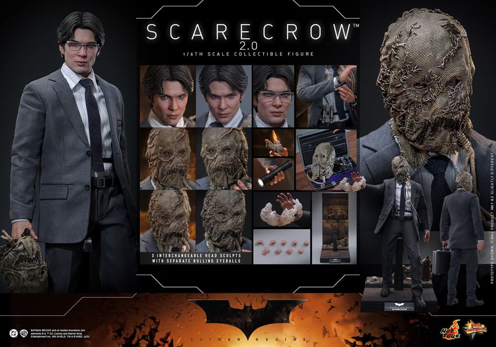Batman Begins Movie Masterpiece Action Figure 1/6 Scarecrow 2.0 30 cm 4895228621450