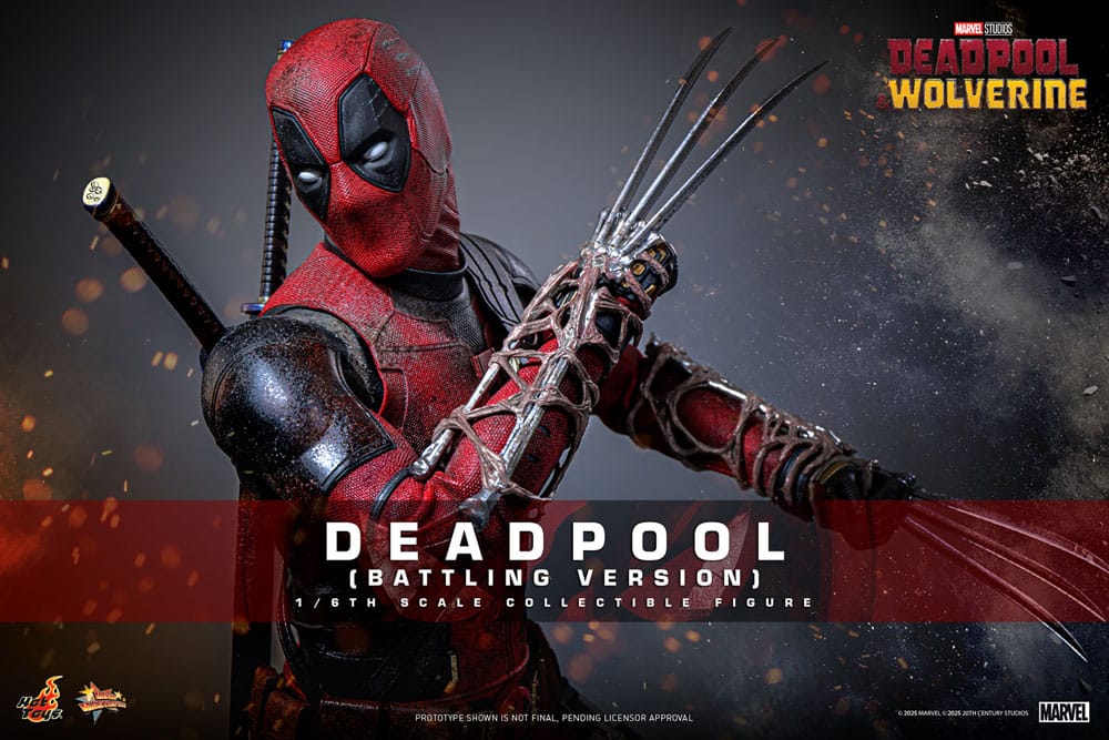Deadpool & Wolverine Movie Masterpiece Action Figure 1/6 Deadpool (Battling Version) 31 cm 4895228620347