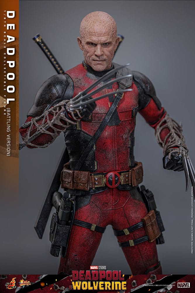 Deadpool & Wolverine Movie Masterpiece Action Figure 1/6 Deadpool (Battling Version) 31 cm 4895228620347