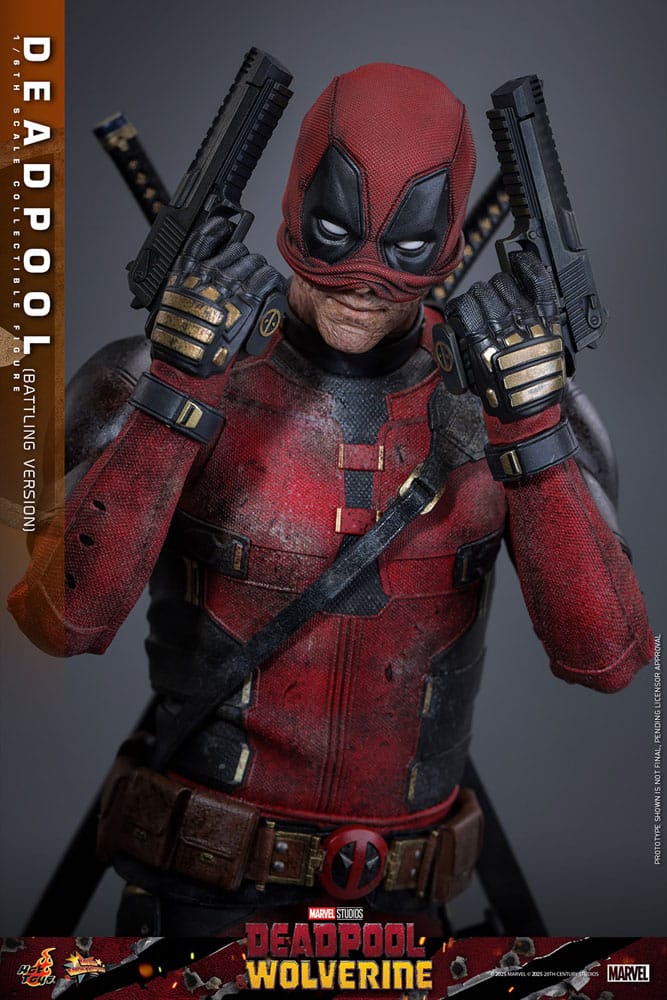 Deadpool & Wolverine Movie Masterpiece Action Figure 1/6 Deadpool (Battling Version) 31 cm 4895228620347