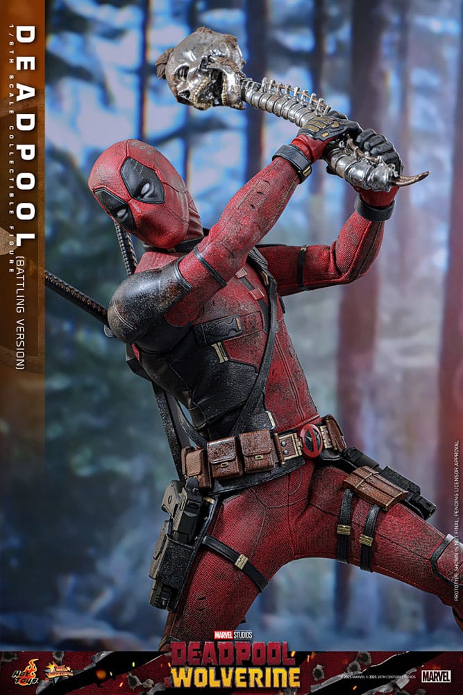 Deadpool & Wolverine Movie Masterpiece Action Figure 1/6 Deadpool (Battling Version) 31 cm 4895228620347