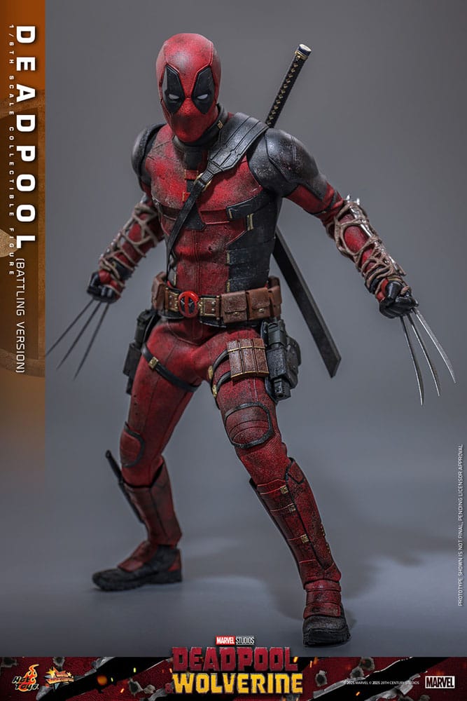 Deadpool & Wolverine Movie Masterpiece Action Figure 1/6 Deadpool (Battling Version) 31 cm 4895228620347