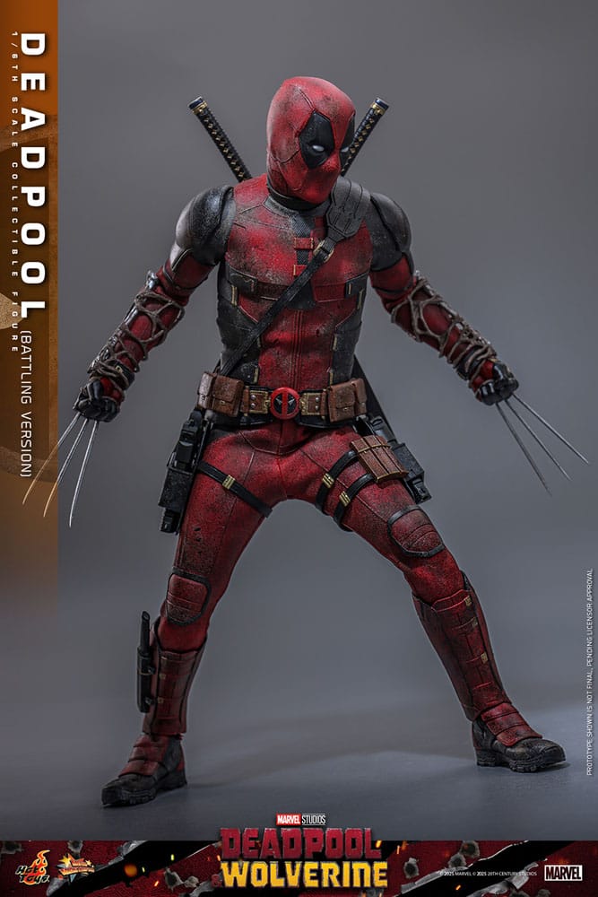 Deadpool & Wolverine Movie Masterpiece Action Figure 1/6 Deadpool (Battling Version) 31 cm 4895228620347