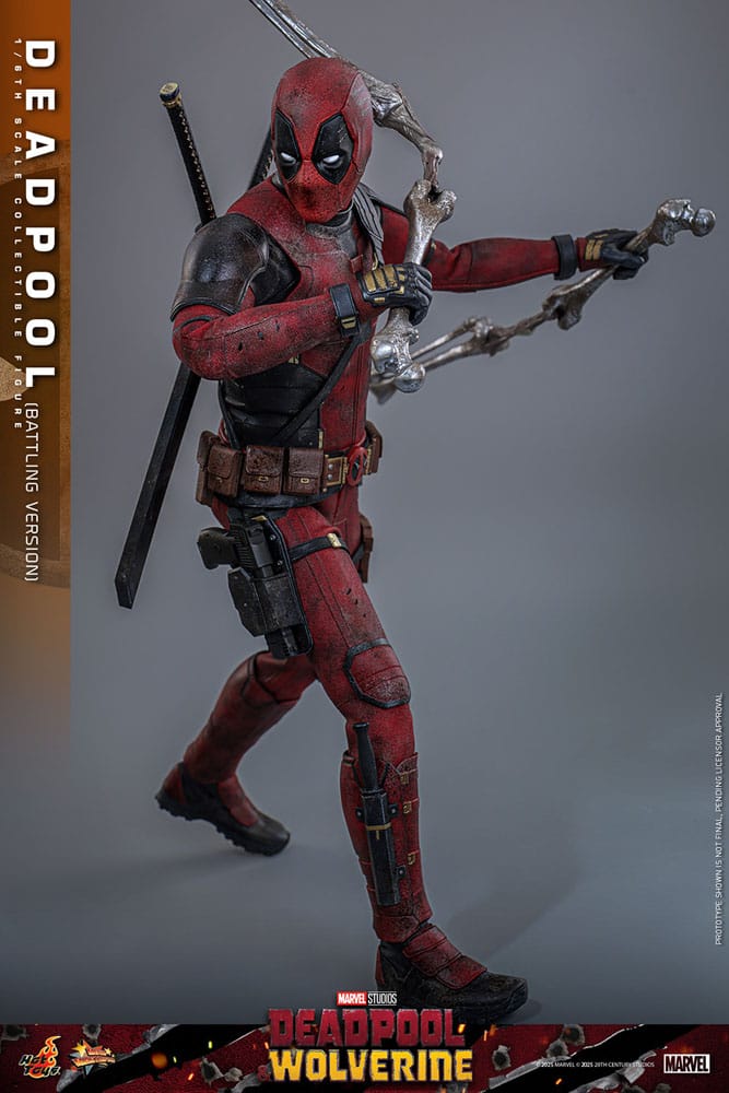 Deadpool & Wolverine Movie Masterpiece Action Figure 1/6 Deadpool (Battling Version) 31 cm 4895228620347