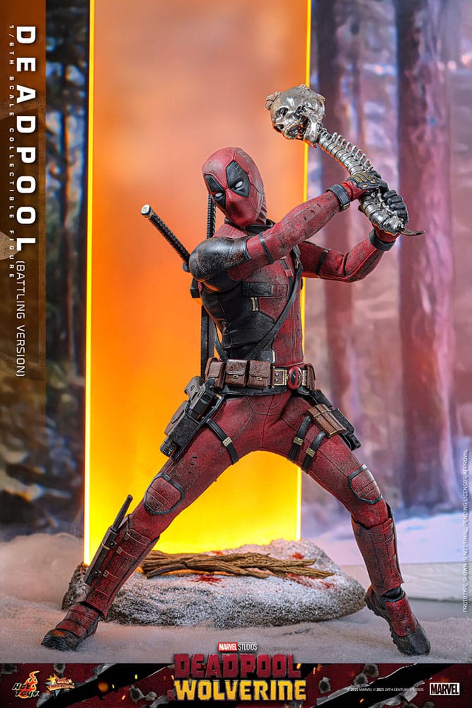 Deadpool & Wolverine Movie Masterpiece Action Figure 1/6 Deadpool (Battling Version) 31 cm 4895228620347