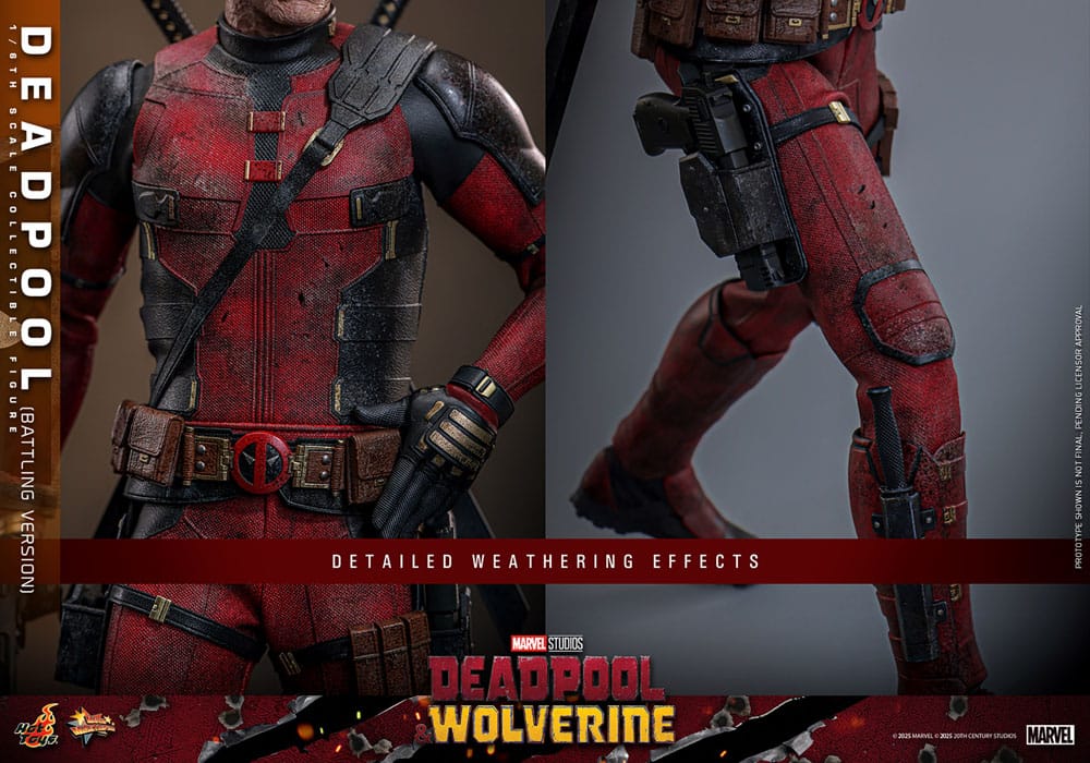 Deadpool & Wolverine Movie Masterpiece Action Figure 1/6 Deadpool (Battling Version) 31 cm 4895228620347