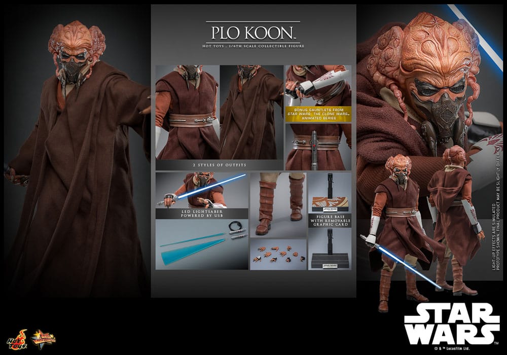 Star Wars Movie Masterpiece Action Figure 1/6 Plo Koon 31 cm 4895228620446