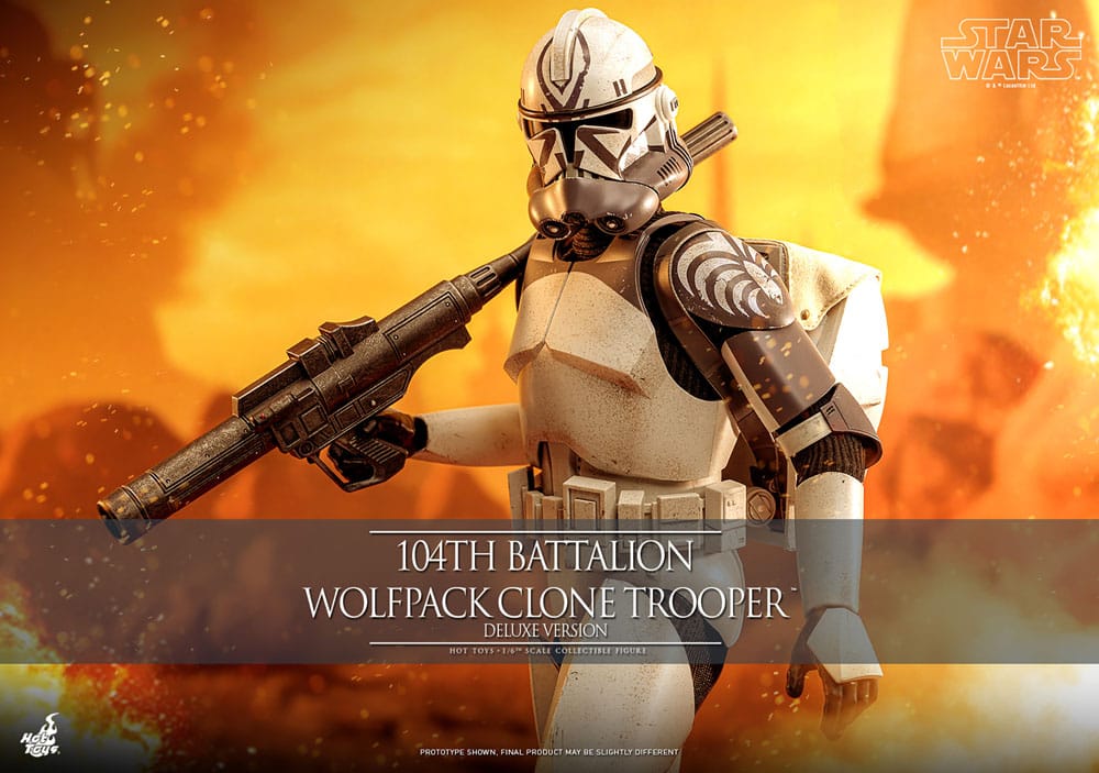 Star Wars The Clone Wars Action Figure 1/6 104th Battalion Wolfpack Clone Trooper Deluxe Version 30 cm 9140662
