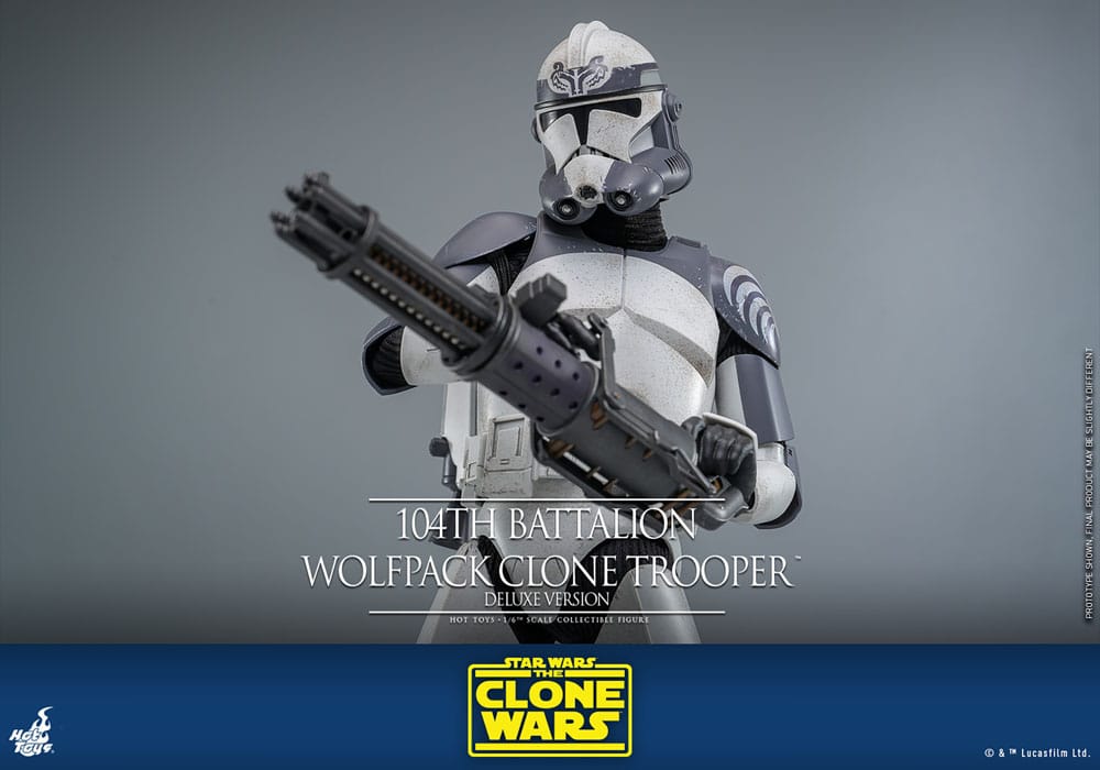 Star Wars The Clone Wars Action Figure 1/6 104th Battalion Wolfpack Clone Trooper Deluxe Version 30 cm 4895228620514
