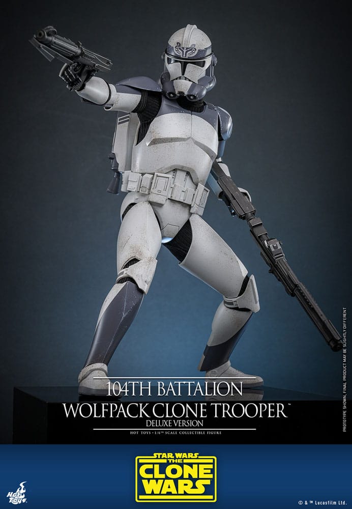 Star Wars The Clone Wars Action Figure 1/6 104th Battalion Wolfpack Clone Trooper Deluxe Version 30 cm 4895228620514