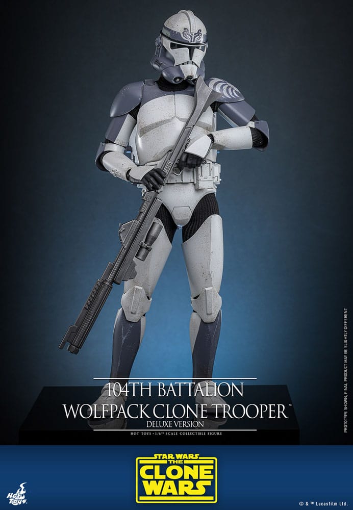 Star Wars The Clone Wars Action Figure 1/6 104th Battalion Wolfpack Clone Trooper Deluxe Version 30 cm 4895228620514
