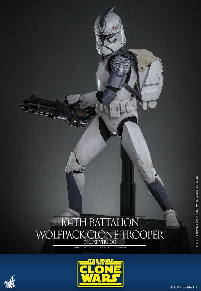Star Wars The Clone Wars Action Figure 1/6 104th Battalion Wolfpack Clone Trooper Deluxe Version 30 cm 4895228620514