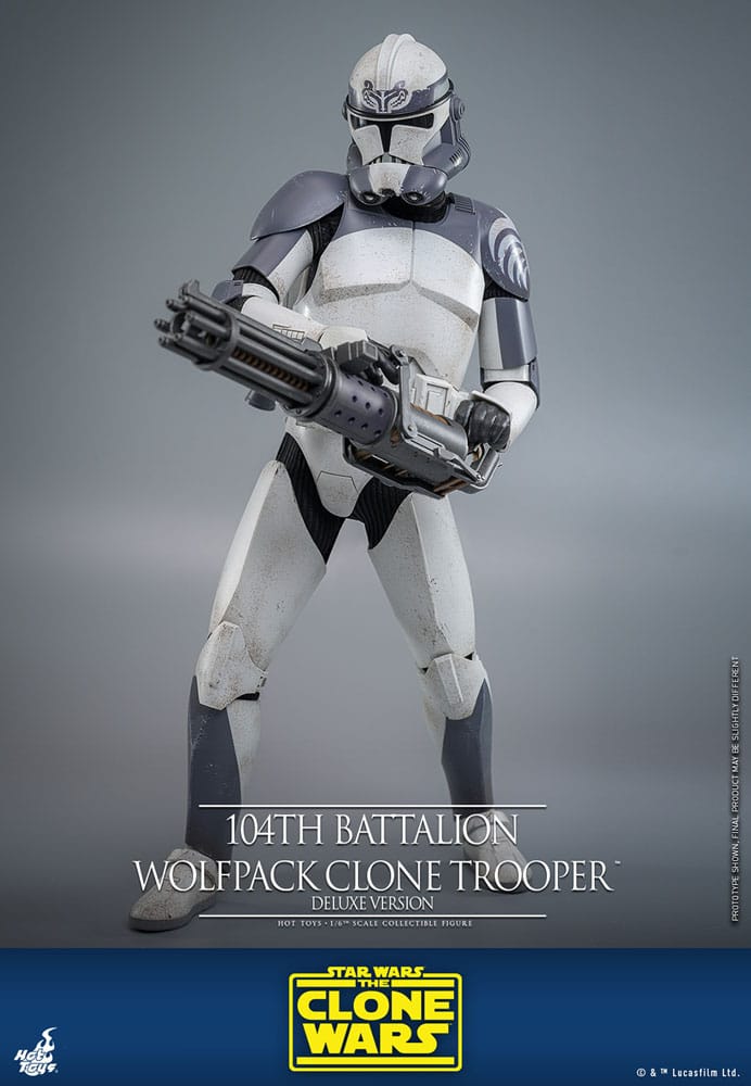 Star Wars The Clone Wars Action Figure 1/6 104th Battalion Wolfpack Clone Trooper Deluxe Version 30 cm 4895228620514