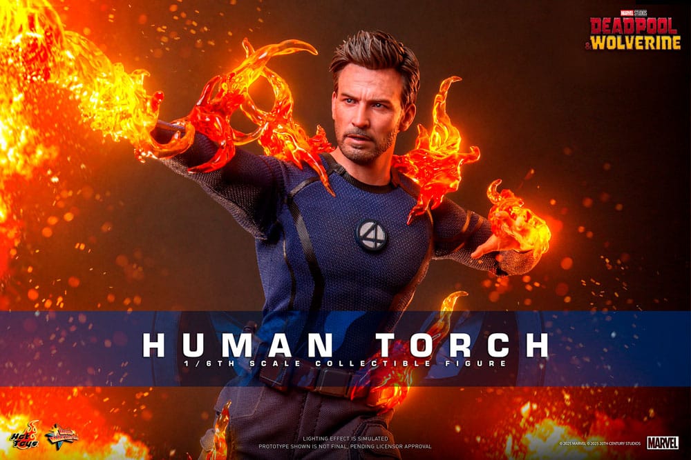 Deadpool & Wolverine Movie Masterpiece Action Figure 1/6 Human Torch 31 cm 914100