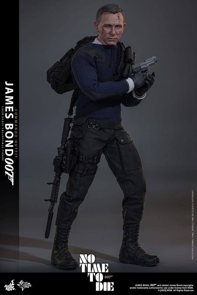 No Time To Die Movie Masterpiece Action Figure 1/6 James Bond (Commando Outfit) Hot Toys Exclusive 30 cm 4895228621603