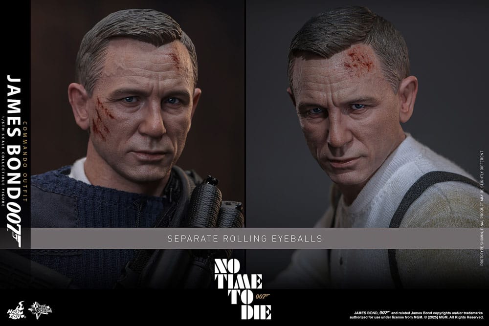 No Time To Die Movie Masterpiece Action Figure 1/6 James Bond (Commando Outfit) Hot Toys Exclusive 30 cm 4895228621603
