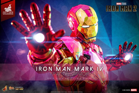 Iron Man Movie Masterpiece Diecast Action Figure 1/6 Iron Man Mark VI (Fractal Armor) Hot Toys Exclusive 33 cm 4895228620613