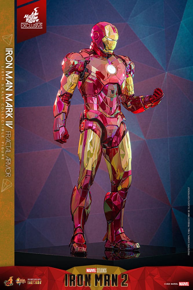 Iron Man Movie Masterpiece Diecast Action Figure 1/6 Iron Man Mark VI (Fractal Armor) Hot Toys Exclusive 33 cm 4895228620613