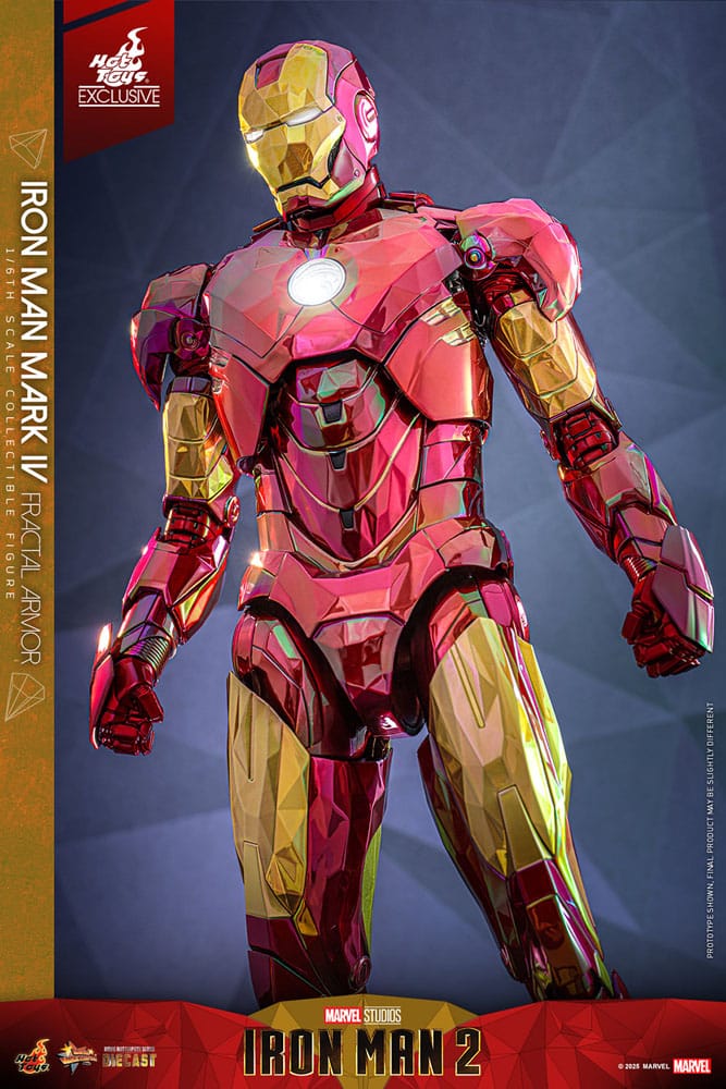 Iron Man Movie Masterpiece Diecast Action Figure 1/6 Iron Man Mark VI (Fractal Armor) Hot Toys Exclusive 33 cm 4895228620613