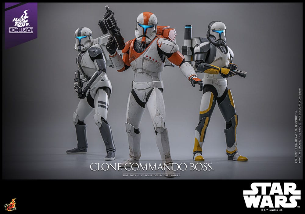 Star Wars: The Clone Wars Action Figure 1/6 Clone Commando Boss Hot Toys Exclusive 30 cm 4895228620972