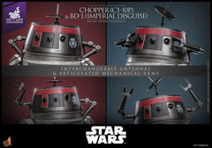 Star Wars Action Figure Set 1/6 Chopper (C1-10P&trade) & BD-1&trade (Imperial Disguise) 18 cm & 8 cm 4895228620989