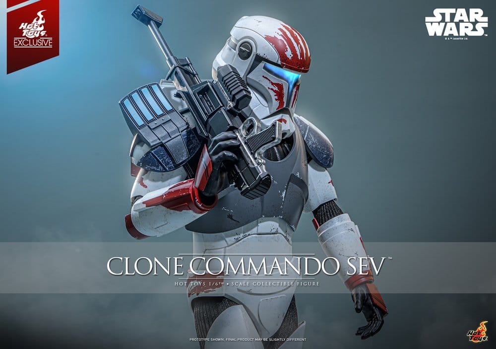 Star Wars: The Clone Wars Television Masterpiece Action Figure 1/6 Clone Commando Sev (Hot Toys Exclusive) 30 cm 4895228625595