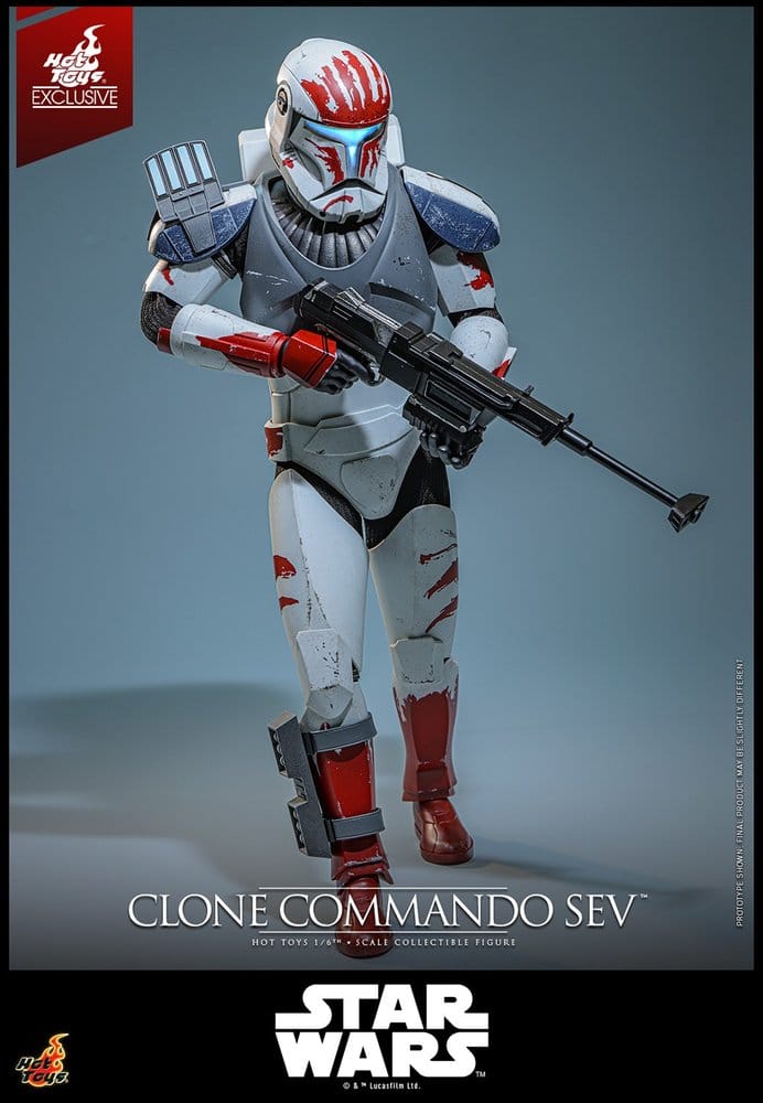Star Wars: The Clone Wars Television Masterpiece Action Figure 1/6 Clone Commando Sev (Hot Toys Exclusive) 30 cm 4895228625595