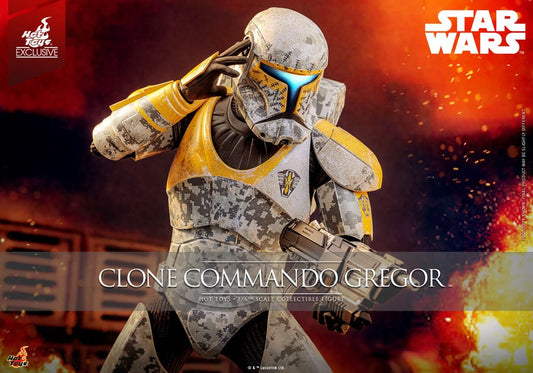 Star Wars: The Clone Wars Action Figure 1/6 Clone Commando Gregor Hot Toys Exclusive 30 cm 4895228621436