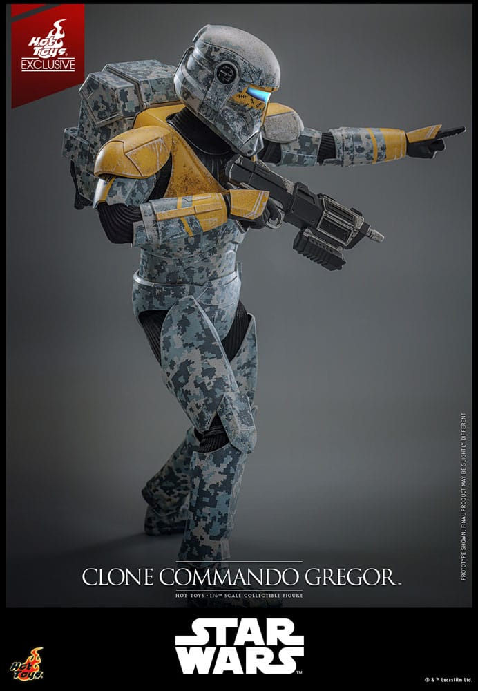 Star Wars: The Clone Wars Action Figure 1/6 Clone Commando Gregor Hot Toys Exclusive 30 cm 4895228621436