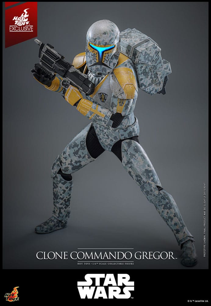 Star Wars: The Clone Wars Action Figure 1/6 Clone Commando Gregor Hot Toys Exclusive 30 cm 4895228621436