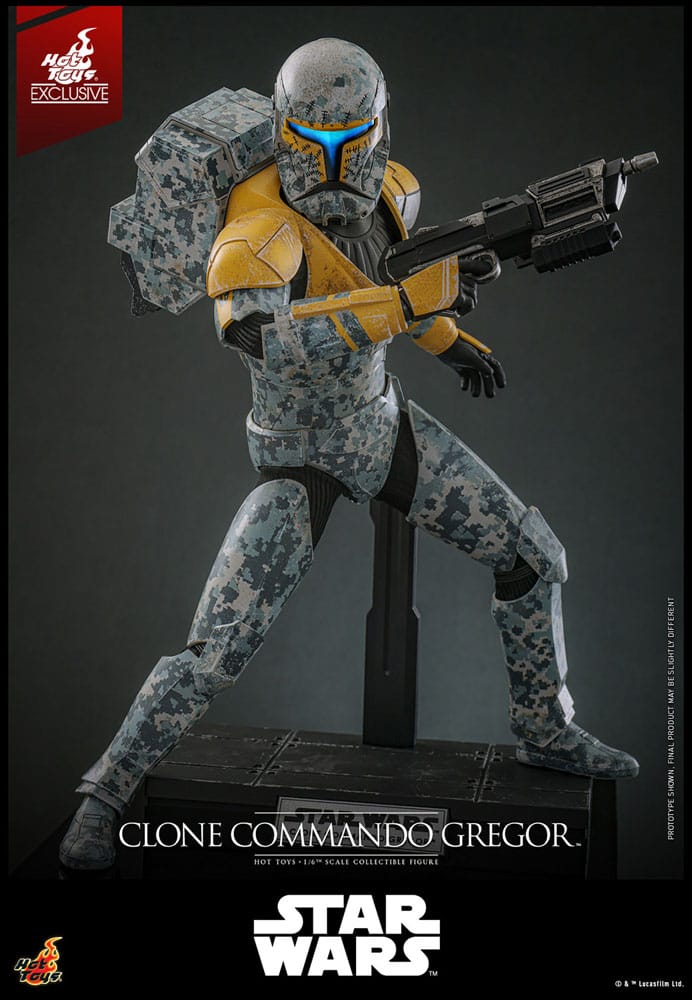 Star Wars: The Clone Wars Action Figure 1/6 Clone Commando Gregor Hot Toys Exclusive 30 cm 4895228621436