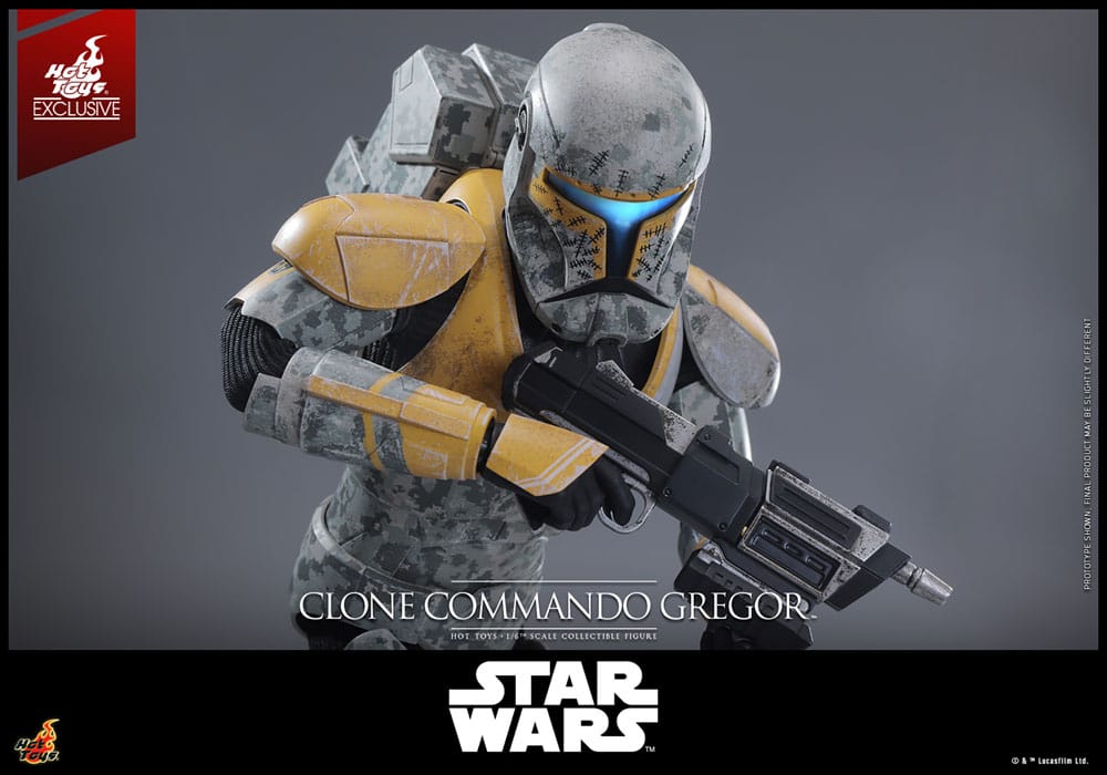 Star Wars: The Clone Wars Action Figure 1/6 Clone Commando Gregor Hot Toys Exclusive 30 cm 4895228621436