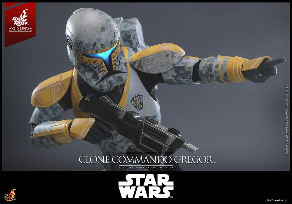 Star Wars: The Clone Wars Action Figure 1/6 Clone Commando Gregor Hot Toys Exclusive 30 cm 4895228621436