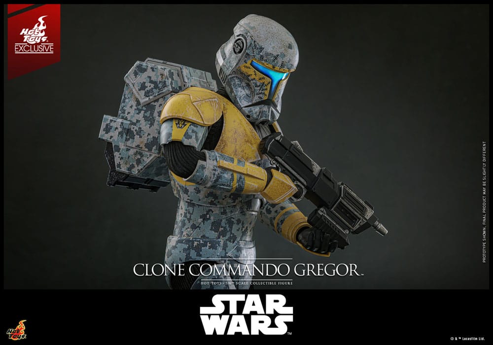 Star Wars: The Clone Wars Action Figure 1/6 Clone Commando Gregor Hot Toys Exclusive 30 cm 4895228621436