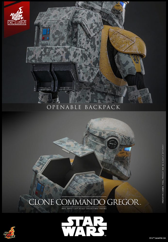 Star Wars: The Clone Wars Action Figure 1/6 Clone Commando Gregor Hot Toys Exclusive 30 cm 4895228621436