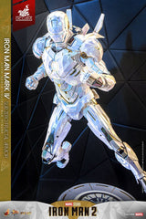 Iron Man 2 Movie Masterpiece Diecast Action Figure 1/6 Iron Man Mark IV (Sub-Zero Fractal Armor) Hot Toys Exclusive 33 cm 4895228622815