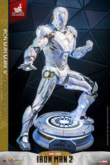 Iron Man 2 Movie Masterpiece Diecast Action Figure 1/6 Iron Man Mark IV (Sub-Zero Fractal Armor) Hot Toys Exclusive 33 cm 4895228622815