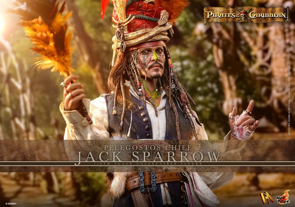 Pirates of the Caribbean: Dead Man's Chest Action DX Figure 1/6 Pelegostos Chief Jack Sparrow 30 cm  4895228621719