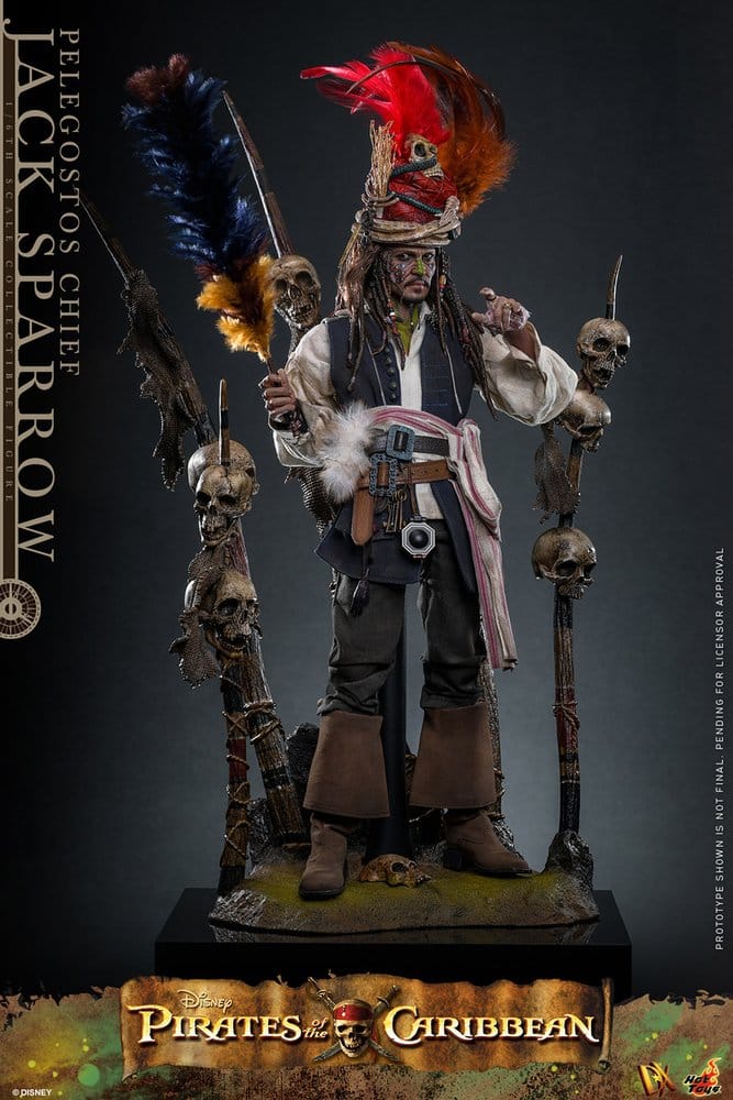Pirates of the Caribbean: Dead Man's Chest Action DX Figure 1/6 Pelegostos Chief Jack Sparrow 30 cm  4895228621719