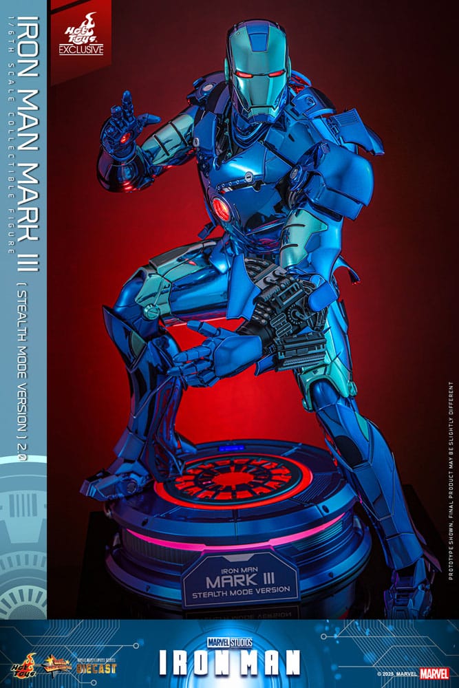 Iron Man Movie Masterpiece Diecast Action Figure 1/6 Iron Man Mark III (Stealth Mode Ver.) 2.0 Hot Toys Exclusive 33 cm 4895228621924