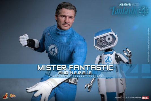 The Fantastic Four: First Steps Movie Masterpiece Action Figure 2-Pack 1/6 Mister Fantastic & H.E.R.B.I.E. 30 cm 4895228622471